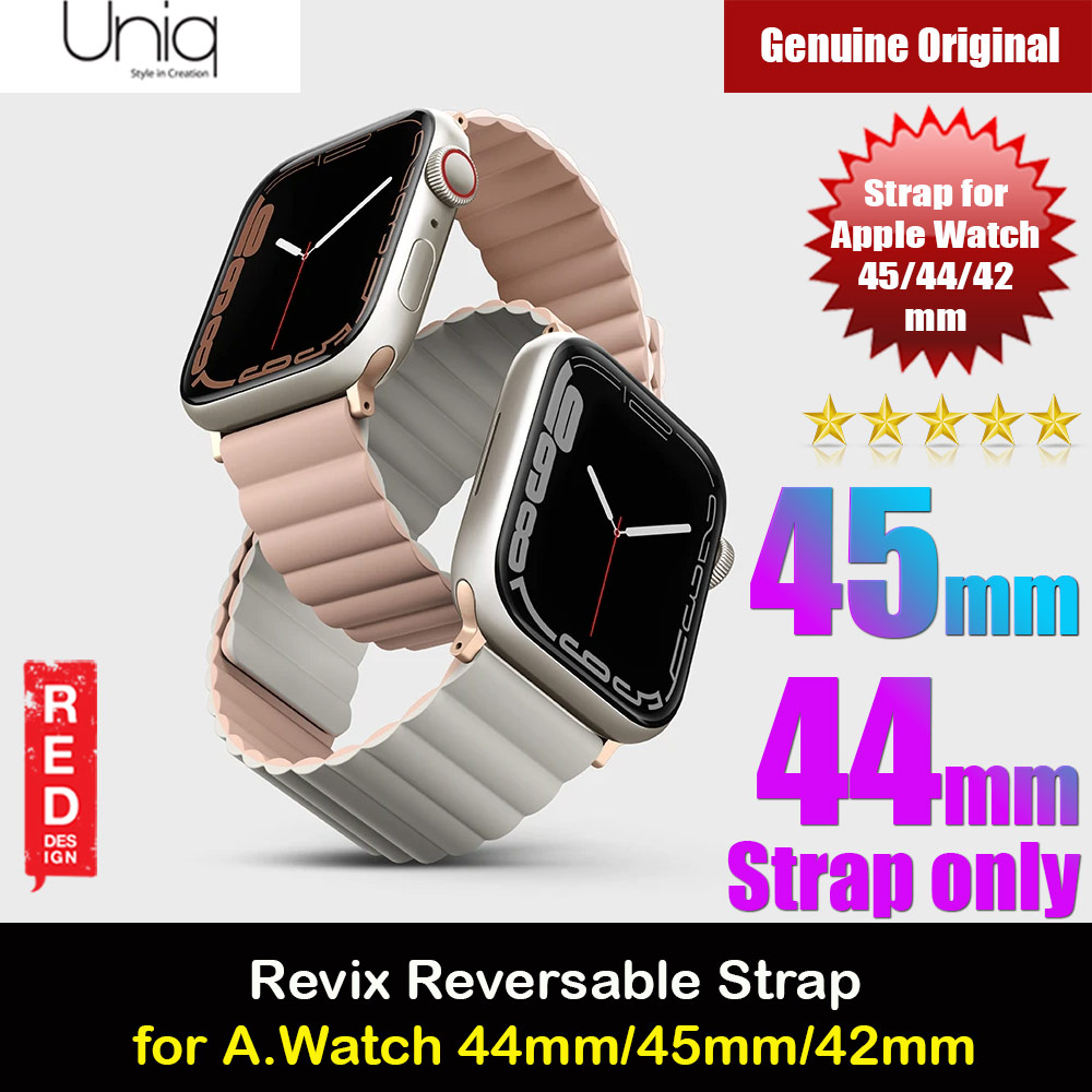 Picture of Uniq Revix Reversible Magnetic Silicone Strap Apple Watch 49mm Ultra 45mm 44mm 42mm Series 1 2 3 4 5 6 7 SE Nike (Pink Beige) Apple Watch 49mm	Ultra- Apple Watch 49mm	Ultra Cases, Apple Watch 49mm	Ultra Covers, iPad Cases and a wide selection of Apple Watch 49mm	Ultra Accessories in Malaysia, Sabah, Sarawak and Singapore 