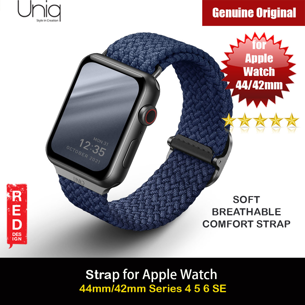 Picture of Uniq Aspen Woven Soft Breathable Comfort Strap for Apple Watch 42mm 44mm Series 1 2 3 4 5 6 SE Nike (Blue) Apple Watch 42mm- Apple Watch 42mm Cases, Apple Watch 42mm Covers, iPad Cases and a wide selection of Apple Watch 42mm Accessories in Malaysia, Sabah, Sarawak and Singapore 