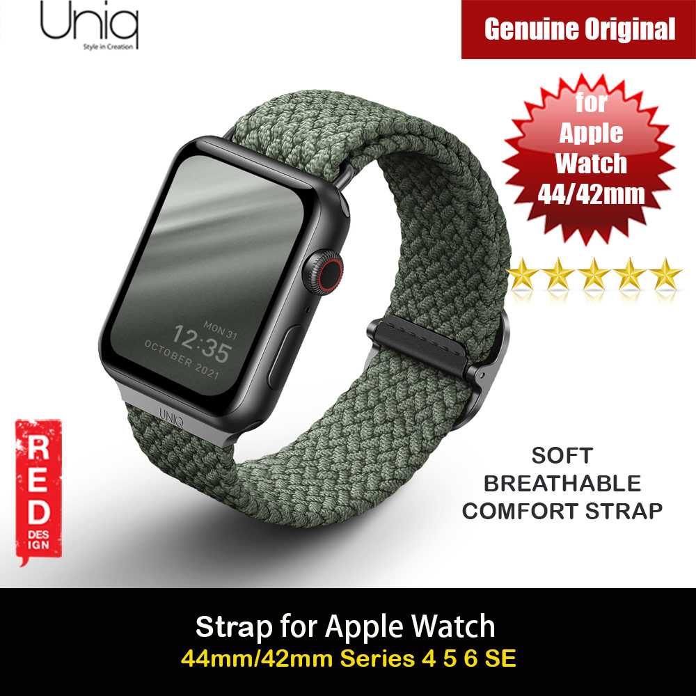 Picture of Uniq Aspen Woven Soft Breathable Comfort Strap for Apple Watch 42mm 44mm Series 1 2 3 4 5 6 SE Nike (Green) Apple Watch 42mm- Apple Watch 42mm Cases, Apple Watch 42mm Covers, iPad Cases and a wide selection of Apple Watch 42mm Accessories in Malaysia, Sabah, Sarawak and Singapore 