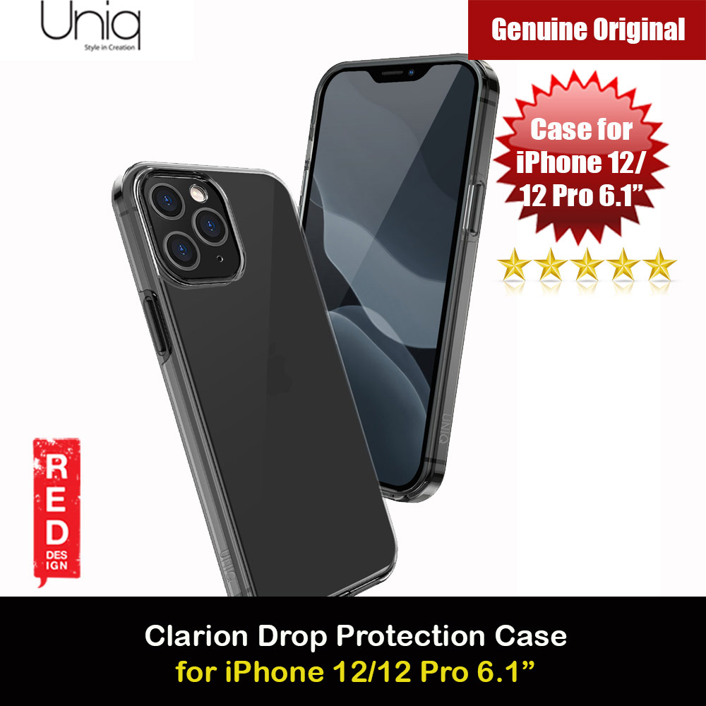 Picture of Uniq Clarion Ultra Tough Clear Drop Protection Case Raised Lens Bezel Protection Case for iPhone 12 iPhone 12 Pro 6.1 (Smoke) Apple iPhone 12 6.1- Apple iPhone 12 6.1 Cases, Apple iPhone 12 6.1 Covers, iPad Cases and a wide selection of Apple iPhone 12 6.1 Accessories in Malaysia, Sabah, Sarawak and Singapore 