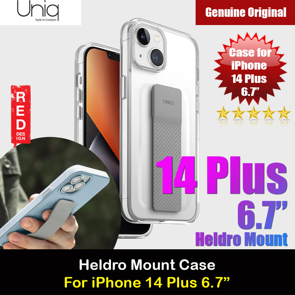 Picture of Uniq Heldro Mount Hand Grip Design Drop Protection Case for iPhone 14 Plus 6.7 (Lucent Clear) iPhone Cases - iPhone 14 Pro Max , iPhone 13 Pro Max, Galaxy S23 Ultra, Google Pixel 7 Pro, Galaxy Z Fold 4, Galaxy Z Flip 4 Cases Malaysia,iPhone 12 Pro Max Cases Malaysia, iPad Air ,iPad Pro Cases and a wide selection of Accessories in Malaysia, Sabah, Sarawak and Singapore. 