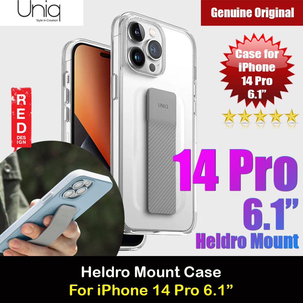 Picture of Uniq Heldro Mount Hand Grip Design Drop Protection Case for iPhone 14 Pro 6.1 (Lucent Clear) iPhone Cases - iPhone 14 Pro Max , iPhone 13 Pro Max, Galaxy S23 Ultra, Google Pixel 7 Pro, Galaxy Z Fold 4, Galaxy Z Flip 4 Cases Malaysia,iPhone 12 Pro Max Cases Malaysia, iPad Air ,iPad Pro Cases and a wide selection of Accessories in Malaysia, Sabah, Sarawak and Singapore. 