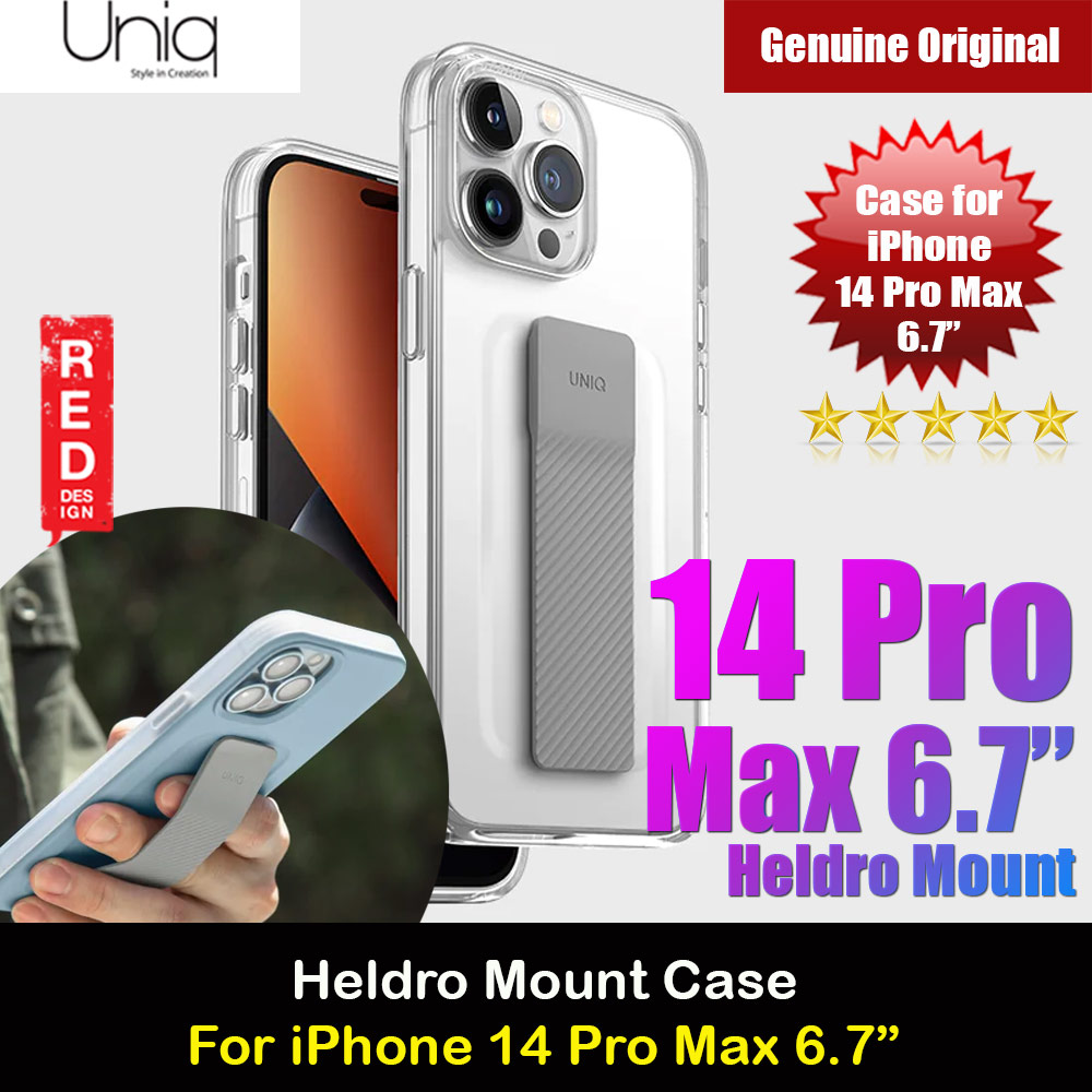 Picture of Uniq Heldro Mount Hand Grip Design Drop Protection Case for iPhone 14 Pro Max 6.7 (Lucent Clear) iPhone Cases - iPhone 14 Pro Max , iPhone 13 Pro Max, Galaxy S23 Ultra, Google Pixel 7 Pro, Galaxy Z Fold 4, Galaxy Z Flip 4 Cases Malaysia,iPhone 12 Pro Max Cases Malaysia, iPad Air ,iPad Pro Cases and a wide selection of Accessories in Malaysia, Sabah, Sarawak and Singapore. 