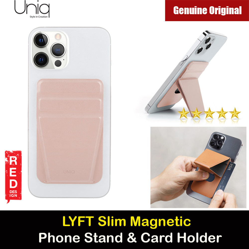 Picture of Uniq LYFT Magnetic PU Leather Phone Stand and Card Holder for iPhone 6 7 8 iPhone XR iPhone XS iPhone 12 Pro Max Galaxy S21 Ultra Note 20 Ultra (Pink) iPhone Cases - iPhone 14 Pro Max , iPhone 13 Pro Max, Galaxy S23 Ultra, Google Pixel 7 Pro, Galaxy Z Fold 4, Galaxy Z Flip 4 Cases Malaysia,iPhone 12 Pro Max Cases Malaysia, iPad Air ,iPad Pro Cases and a wide selection of Accessories in Malaysia, Sabah, Sarawak and Singapore. 