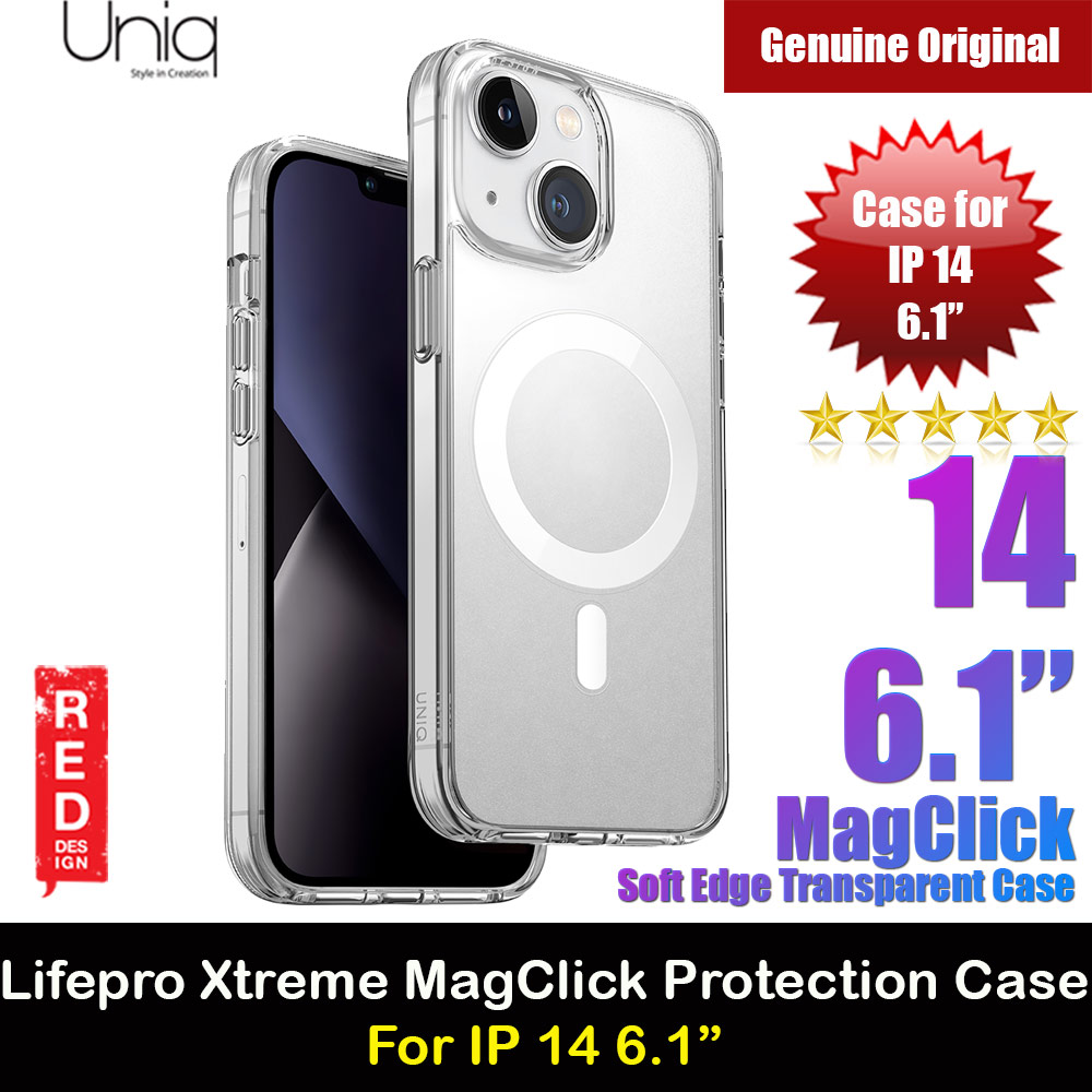 Picture of Uniq MagClick LifePro Xtreme Drop Protection Magsafe Compatible Magnetic Case for iPhone 14 6.1 (Magsafe Compatible Clear) Apple iPhone 14 6.1- Apple iPhone 14 6.1 Cases, Apple iPhone 14 6.1 Covers, iPad Cases and a wide selection of Apple iPhone 14 6.1 Accessories in Malaysia, Sabah, Sarawak and Singapore 