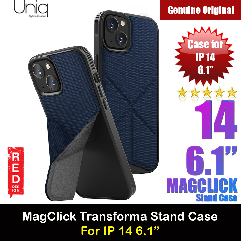 Picture of Uniq MagClick Transforma Drop Protection Stand Case Magsafe Compatible for iPhone 14 6.1 (Electric Blue) Apple iPhone 14 6.1- Apple iPhone 14 6.1 Cases, Apple iPhone 14 6.1 Covers, iPad Cases and a wide selection of Apple iPhone 14 6.1 Accessories in Malaysia, Sabah, Sarawak and Singapore 