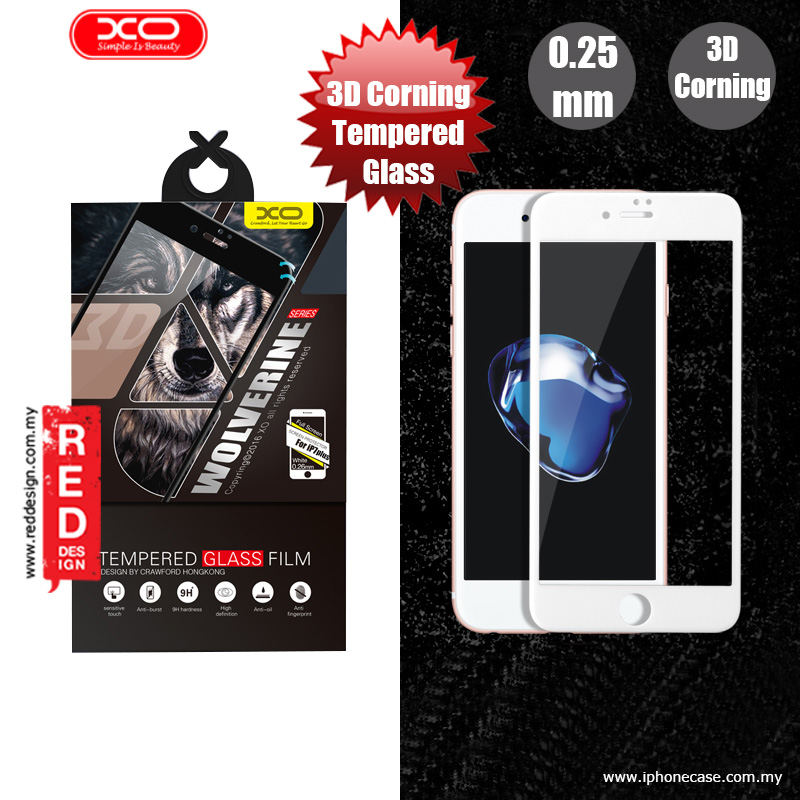 Picture of XO 3D Corning Tempered Glass for Apple iPhone 7 Plus iPhone 8 Plus 5.5 - White Apple iPhone 8 Plus- Apple iPhone 8 Plus Cases, Apple iPhone 8 Plus Covers, iPad Cases and a wide selection of Apple iPhone 8 Plus Accessories in Malaysia, Sabah, Sarawak and Singapore 