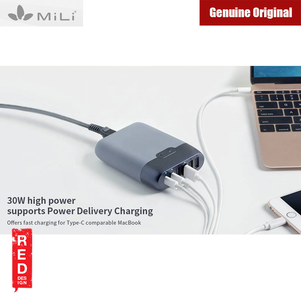 Picture of Mili Charger Station III 6 port Charger PD quick charge your Phone Tablet and New MacBook