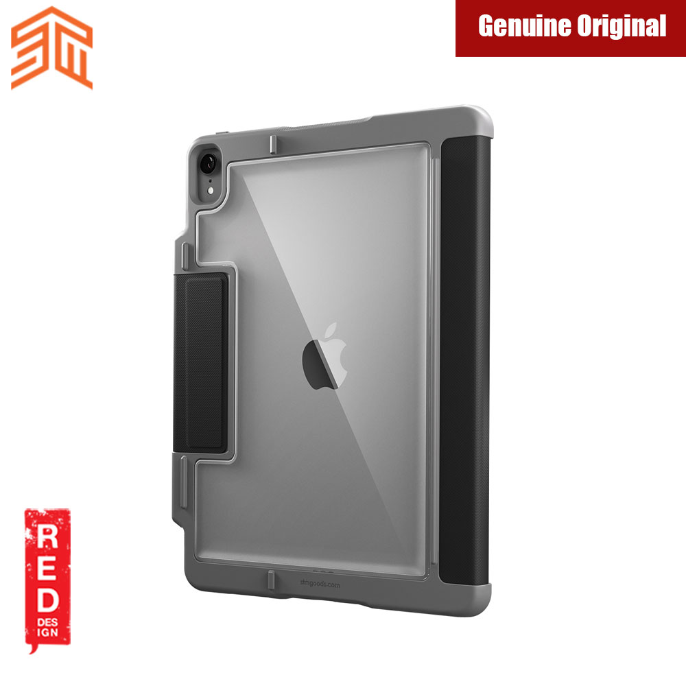 Picture of Apple iPad Pro 12.9 2018 Case | STM Dux Plus Military Grade Drop Protection Flip Cover Case for Apple iPad Pro 12.9 2018 (Black)