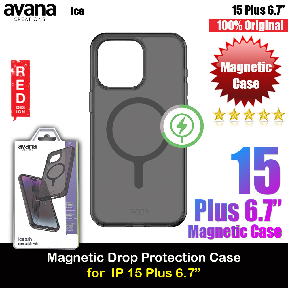 Picture of Apple iPhone 15 Plus 6.7 Case | Avana Ice Series Magnetic Drop Protection Transparent Case for Apple iPhone 15 Plus 6.7 (Ice Clear)