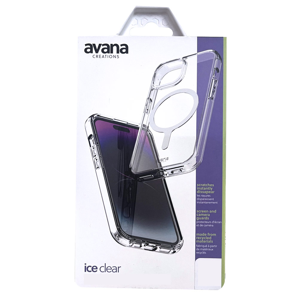 Picture of Apple iPhone 15 Pro Max 6.7 Case | Avana Ice Series Magnetic Drop Protection Transparent Case for Apple iPhone 15 Pro Max 6.7 (Ice Clear)