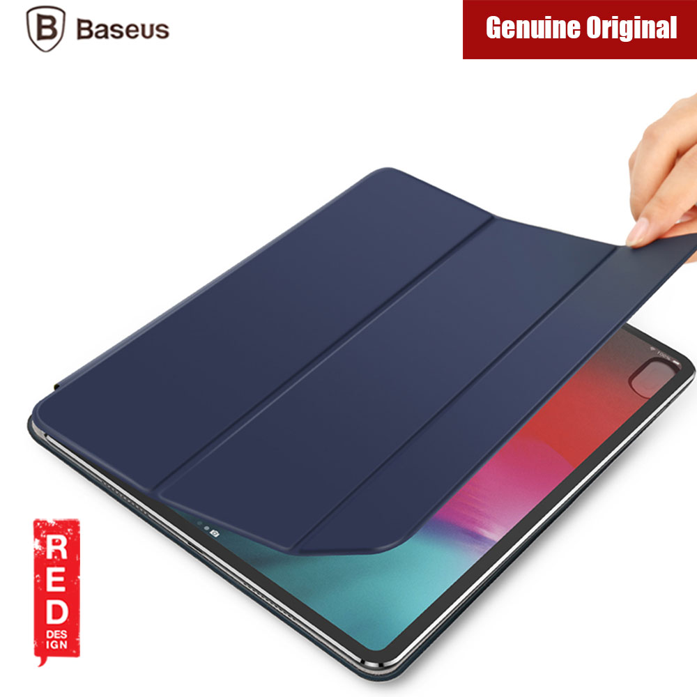 Picture of Apple iPad Pro 11.0 2018 Case | Baseus Simplism Y Type Leather Case For iPad Pro 11" 2018 (Blue)