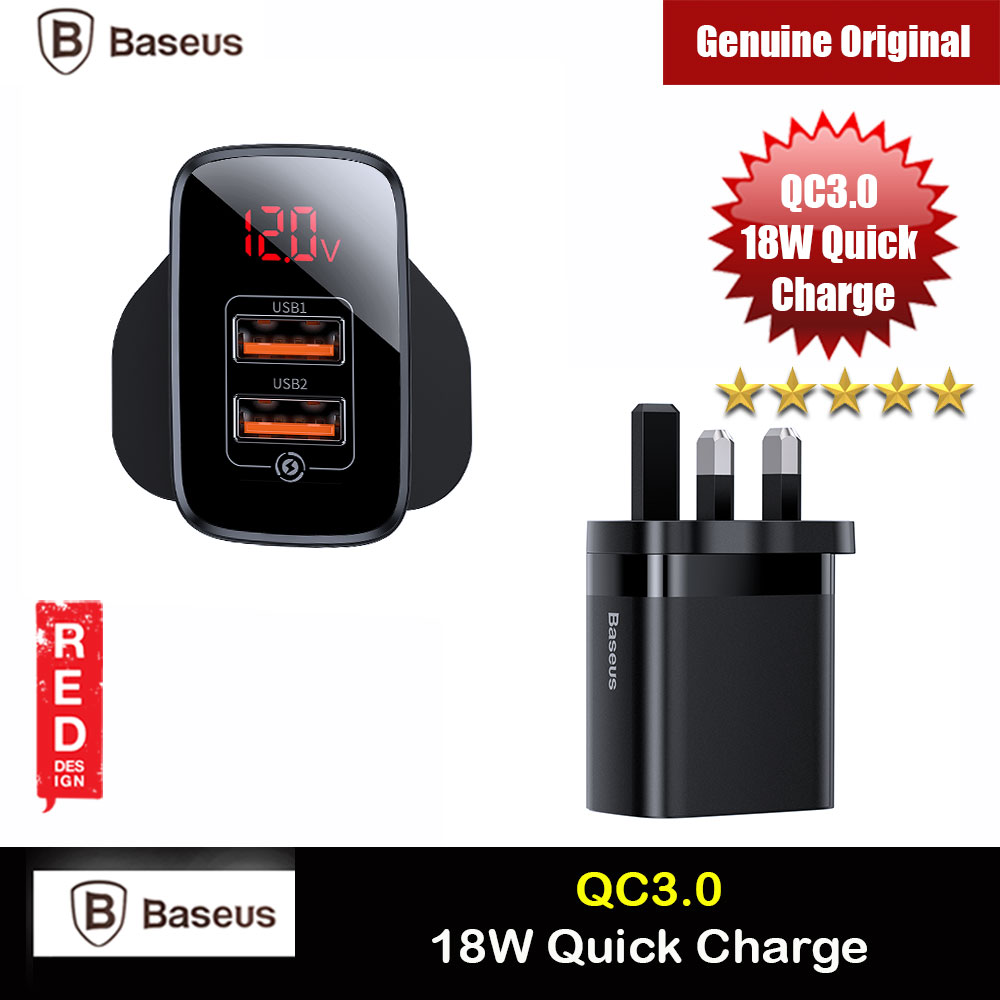 Picture of Baseus QC3.0 Quick Charge 18W Charger for Apple Samsung Huawei Mi (White)