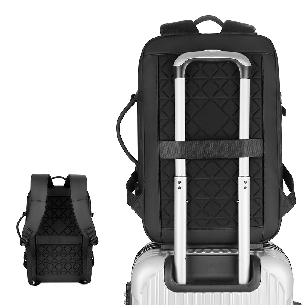 Picture of Boomwave Light Series High Capacity Travel Backpack with USB Charging Port for Laptop up to 15" inches (Black)