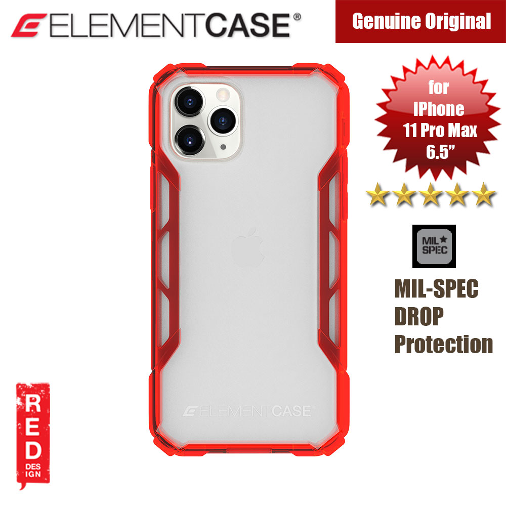 Picture of Apple iPhone 11 Pro Max 6.5 Case | Element Case Rally Drop Protection Case for Apple iPhone 11 Pro Max 6.5 (Sunset Red)
