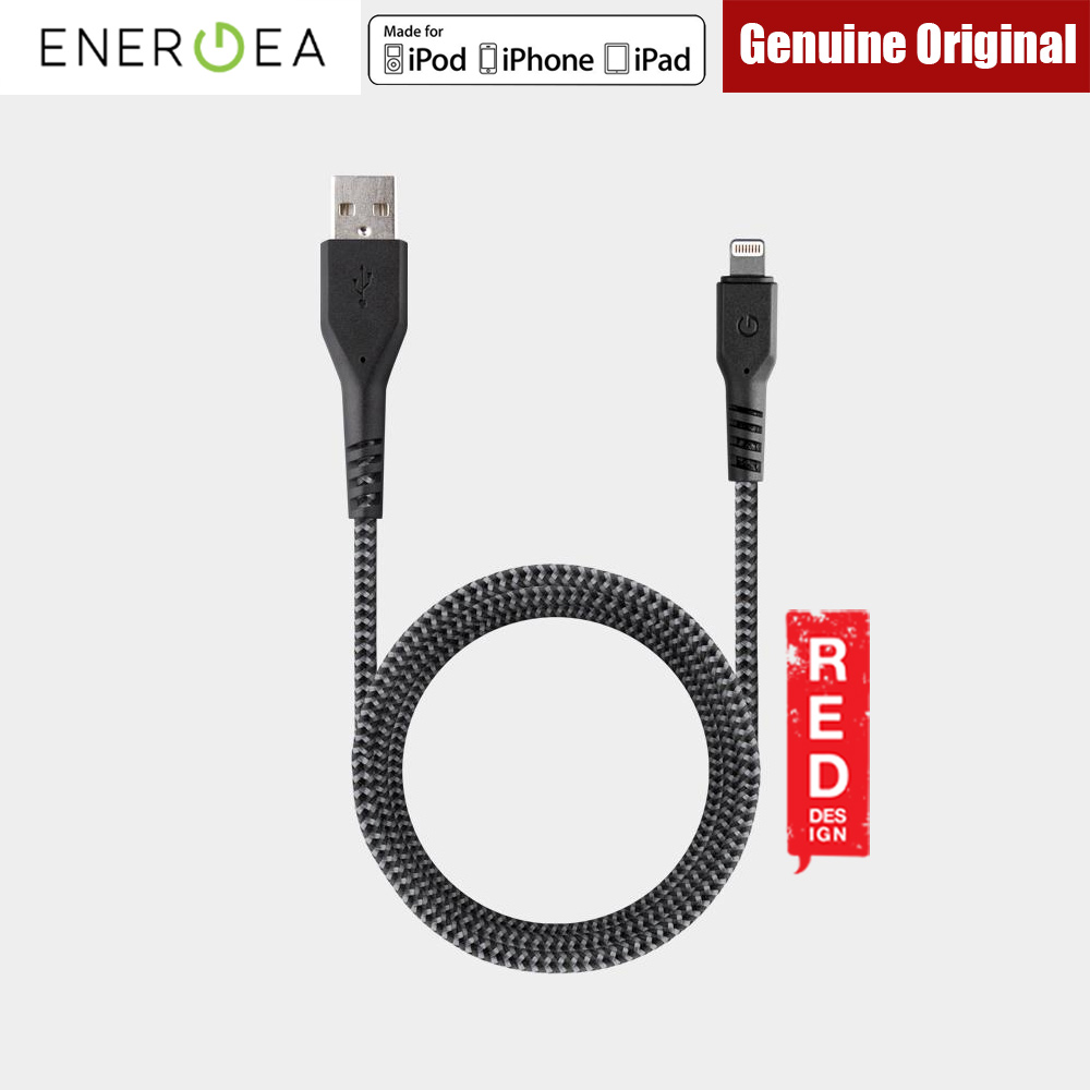 Picture of Energea FIBRA TOUGH Lightning Cable for Apple iPhone X iPhone 8 Plus iPad 150cm (Black)