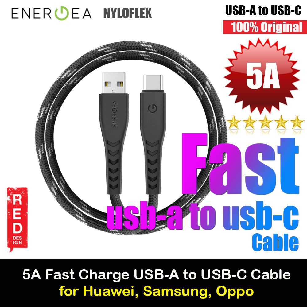 Picture of Samsung Galaxy Z Fold 3  | Energea NYLOFLEX 5A Rapid Charge and Sync USB A to USB C Cable Support Support Samsung Adaptive Fast Charge Huawei SCP OPPO VOOC 150CM (Black)