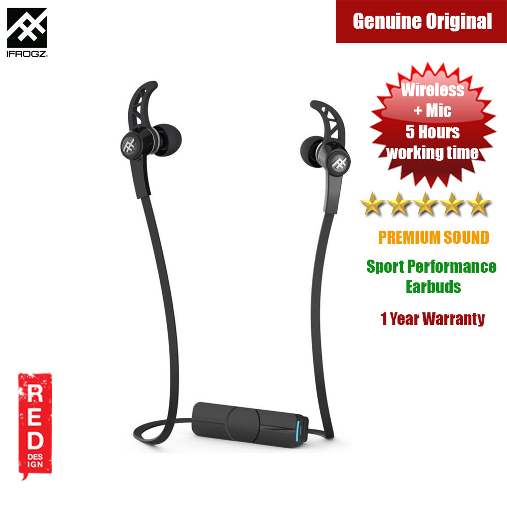 Picture of iFrogz Summit Wireless Bluetooth Sport-Performance Earbuds (Black)