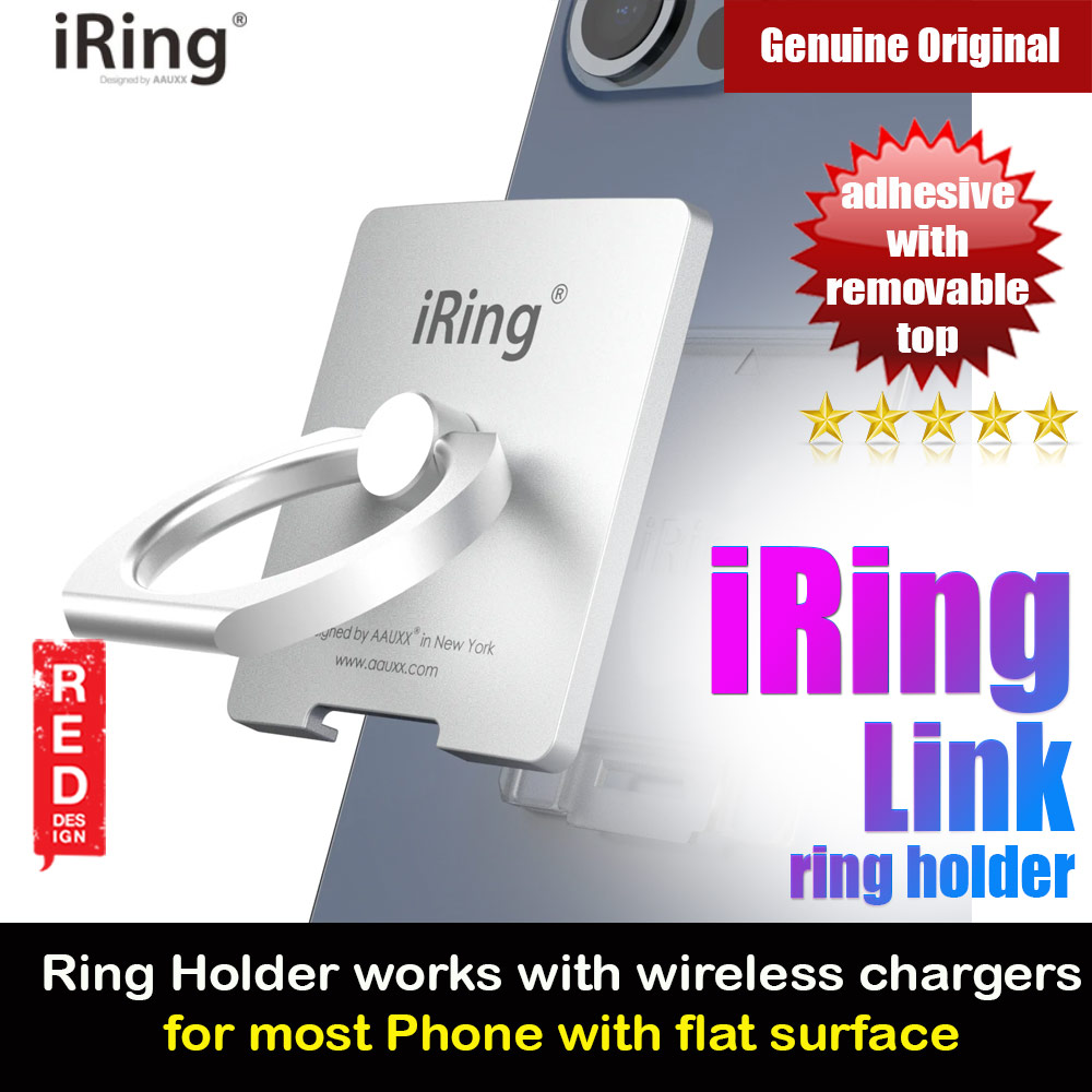 Picture of AAUXX iRing Link Universal Phone Grip and Stand Compatible with wireless charging (Metallic Red)