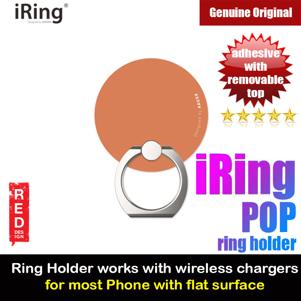Picture of AAUXX iRing Pop Ring Holder Phone Grip and Kickstand Stand Work with wireless charging (Rose Brown)