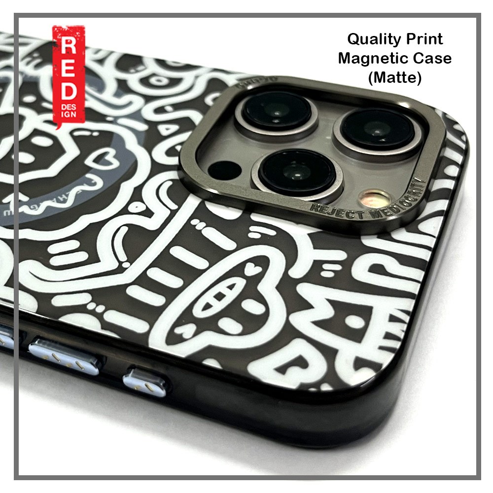 Picture of Apple iPhone 15 Pro 6.1 Case | OGBRO Creative Art Design Magnetic Drop Protection Case with Aluminum Lens Frame Protection for iPhone 15 Pro 6.1 (Skate Boarding)