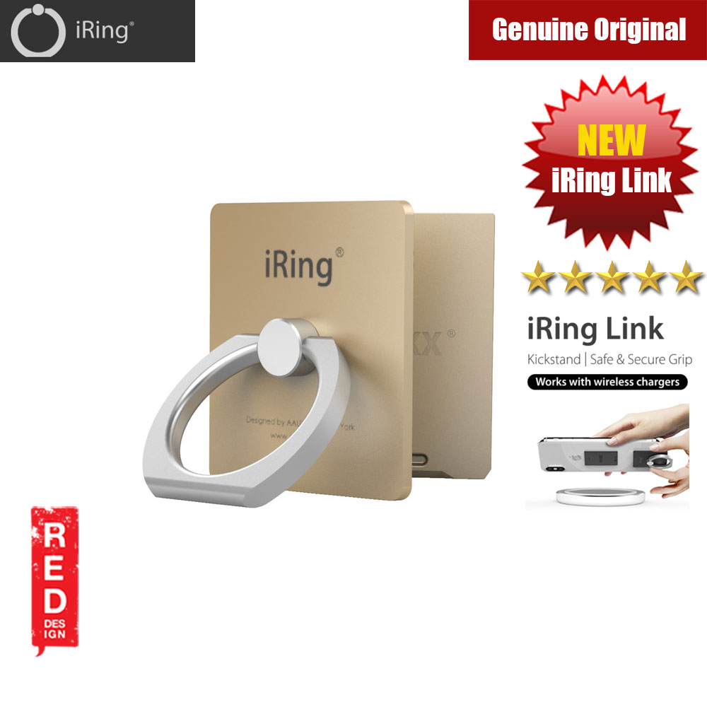 Picture of AAUXX iRing Link Universal Phone Grip and Stand Compatible with wireless charging (Glacier Silver)