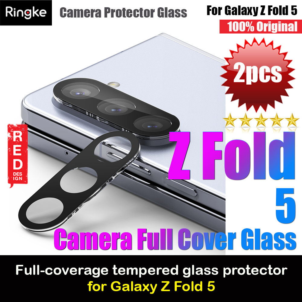 Picture of Samsung Galaxy Z Fold 5  | Ringke Full Cover Tempered Glass Camera Lens Protector Glass for Samsung Galaxy Z Fold 5 (2pcs Pack)