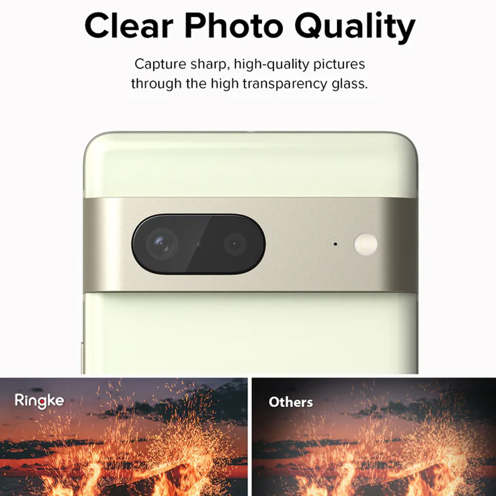 Picture of Google Pixel 7  | Ringke Camera Protector Tempered Glass for Google Pixel 7 (Clear 3pcs Pack)