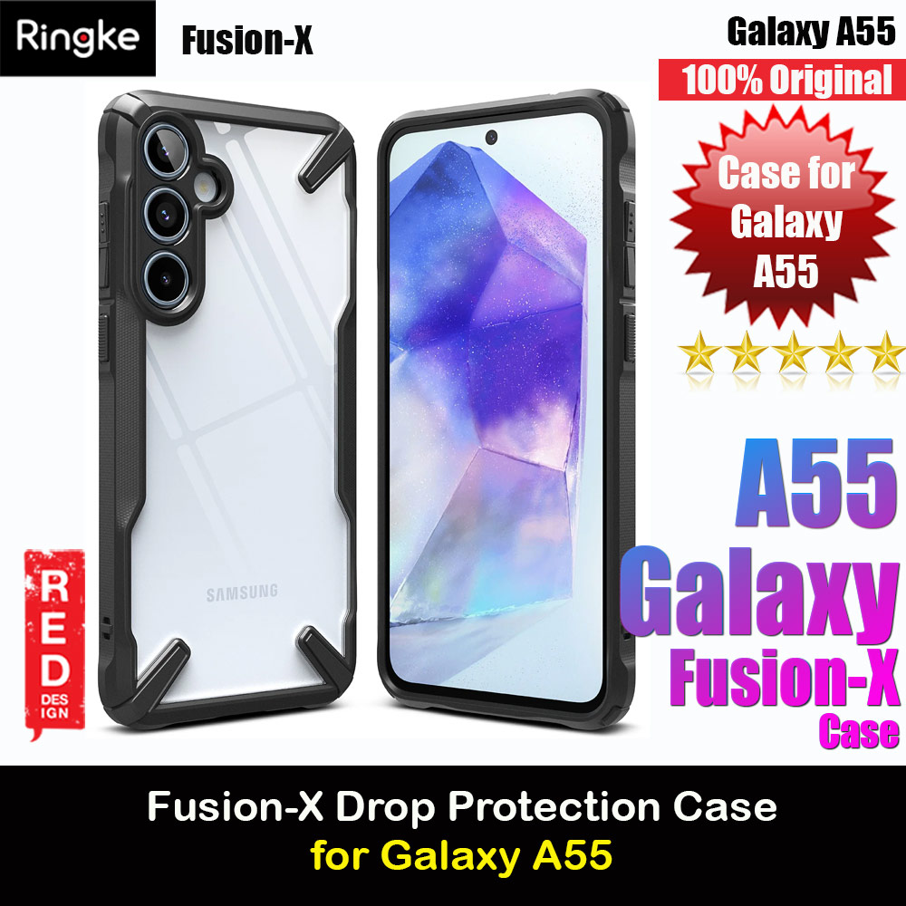 Picture of Samsung Galaxy A55 Case | Ringke Fusion X Drop Protection Case for Samsung Galaxy A55 Case (Black)