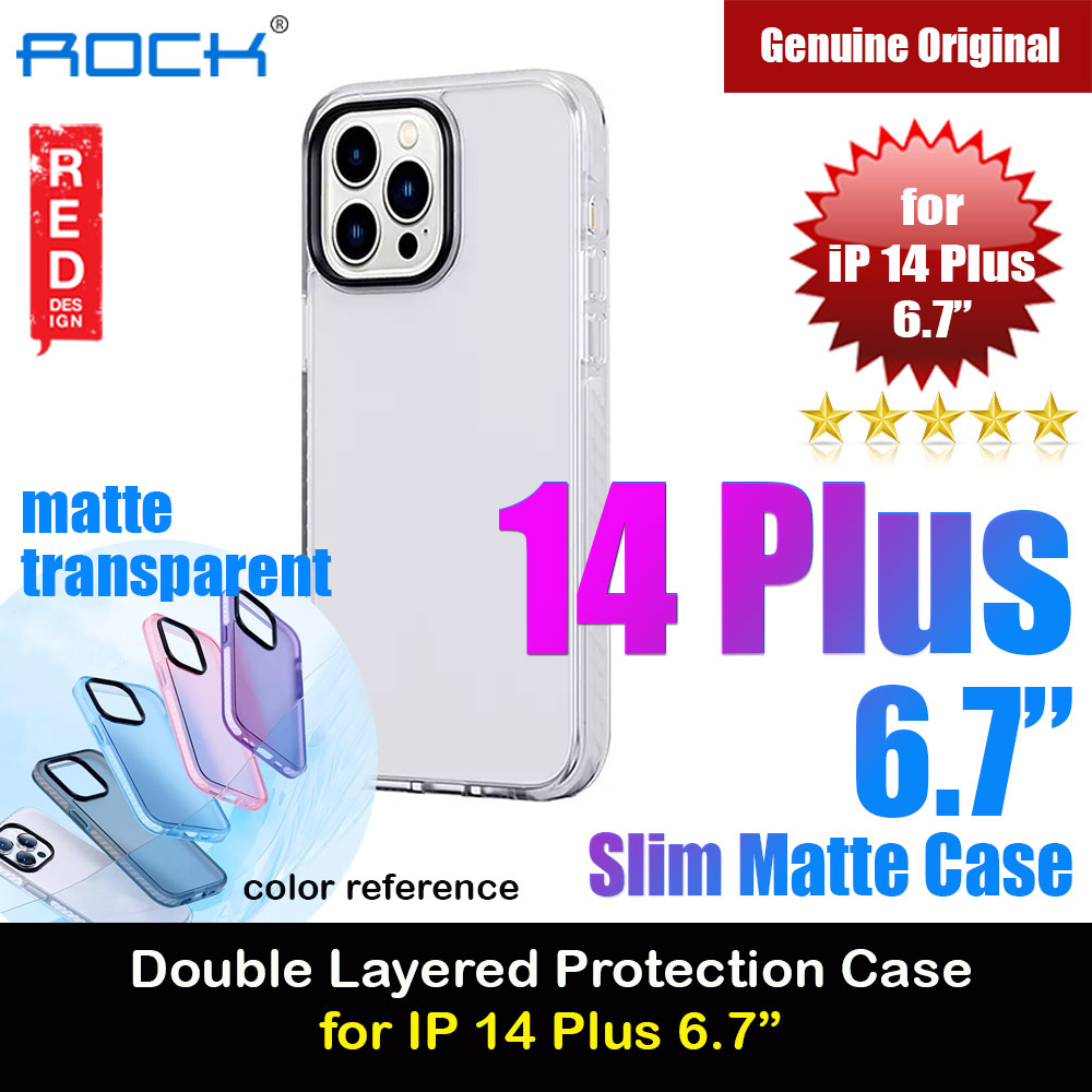 Picture of Apple iPhone 14 Plus 6.7 Case | Rock Armor Shield Thin Matte Anti Finger Print Drop Protection Case For for iPhone 14 Plus 6.7 (White)