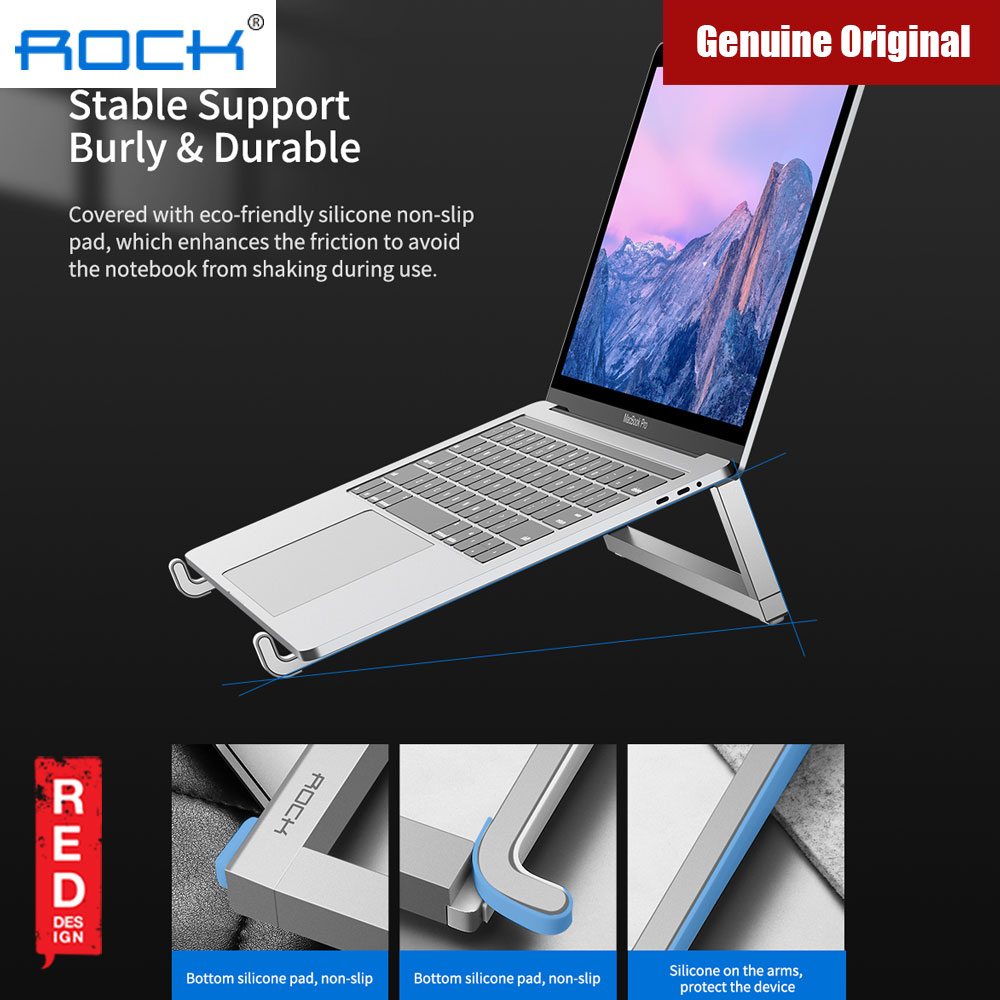 Picture of Rock Foldable Portable Table Laptop Stand 230gram lightweight (Black)