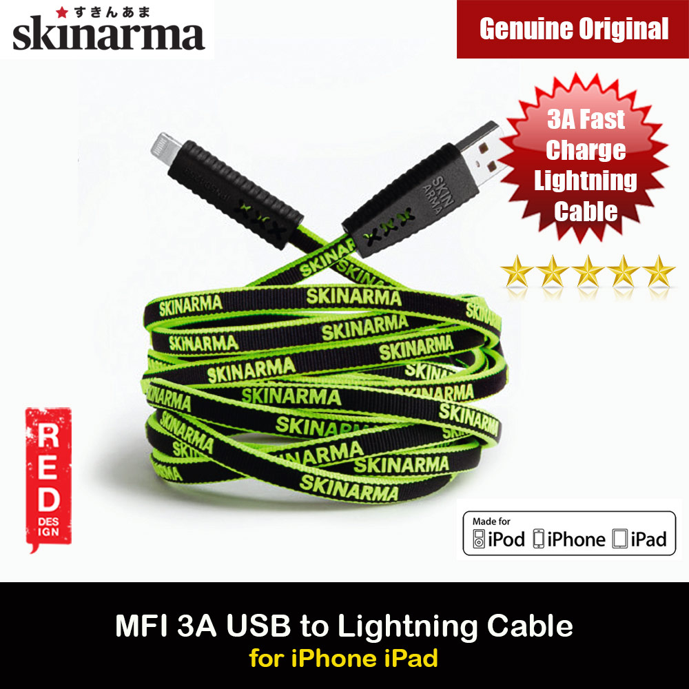 Picture of Skinarma Tenso MFI Certified 3A Rapid Charge and Sync Lightning Cable 120CM (White)