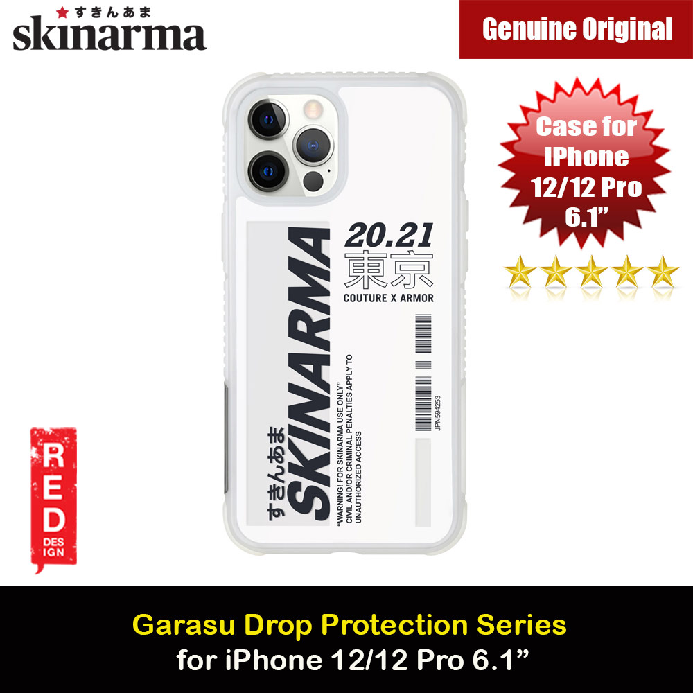 Picture of Apple iPhone 12 6.1 Case | Skinarma Garasu Series Four Corner Drop Protection Case for iPhone 12 iPhone 12 Pro 6.1 (Black)