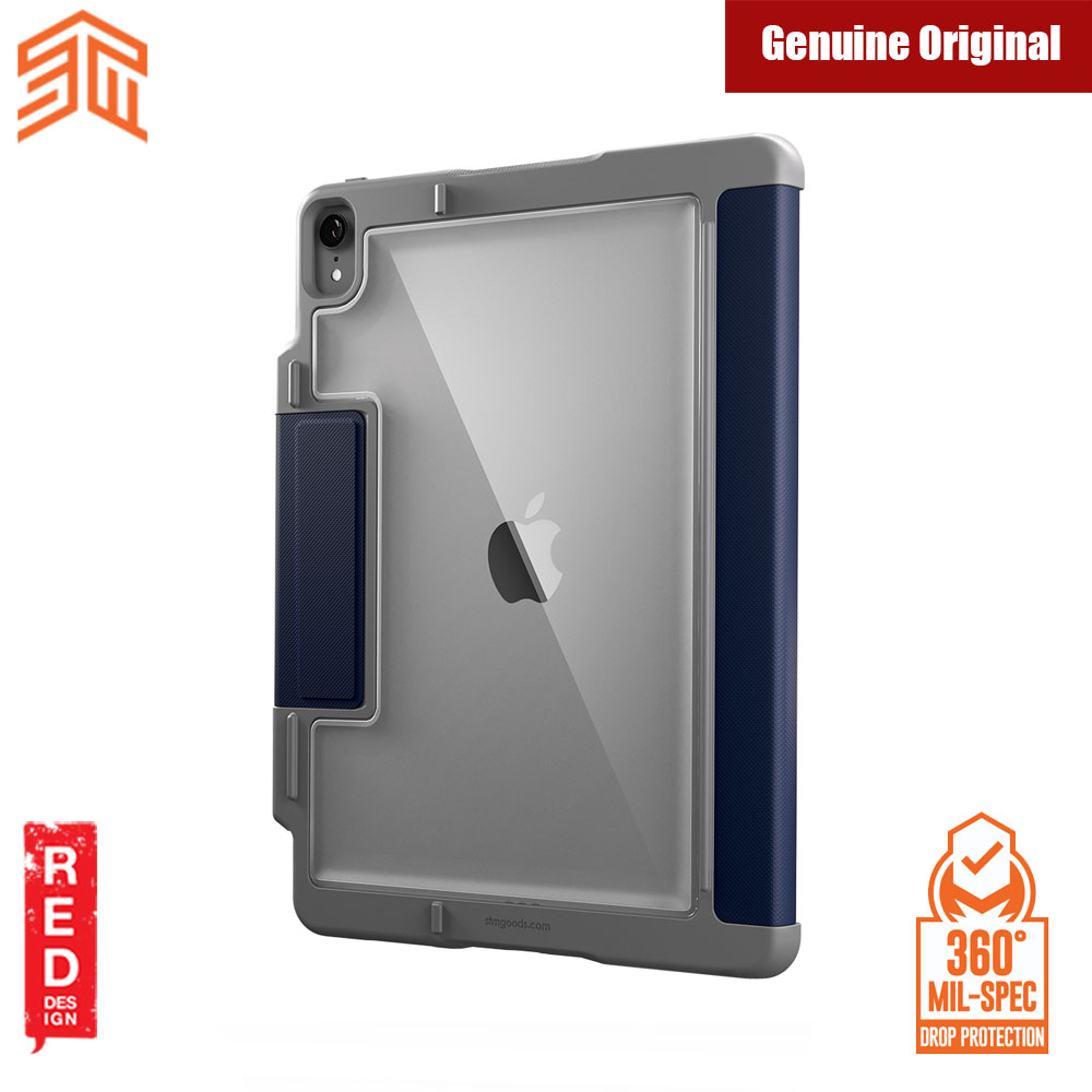 Picture of Apple iPad Pro 11.0 2018 Case | STM Dux Plus Military Grade Drop Protection Flip Cover Case for Apple iPad Pro 11 2018 (Midnight Blue)