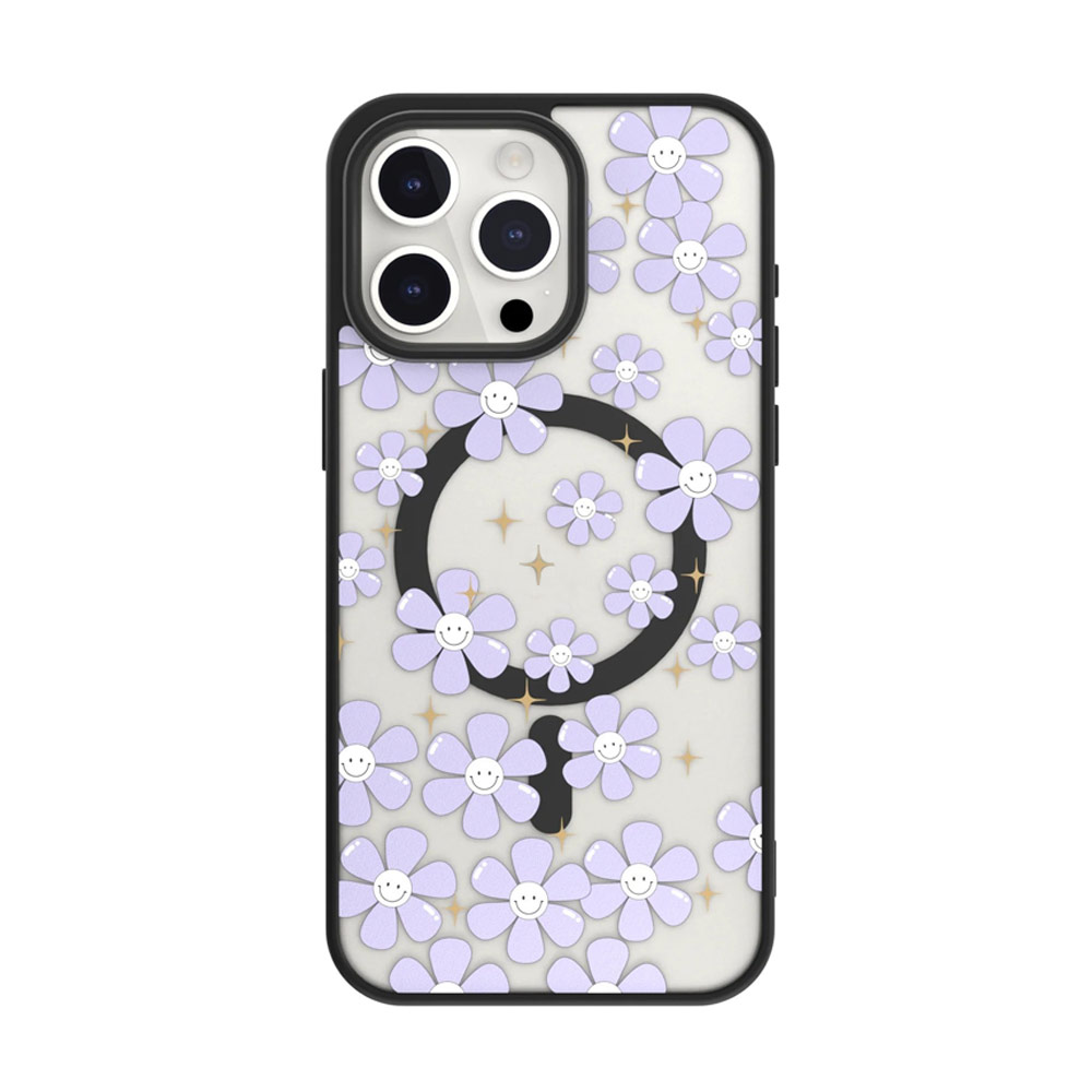 Picture of Apple iPhone 15 Pro 6.1 Case | Switcheasy Aura M Printed Fashionable Magsafe Compatible Case for Apple iPhone 15 Pro 6.1 (Ceratostigma)