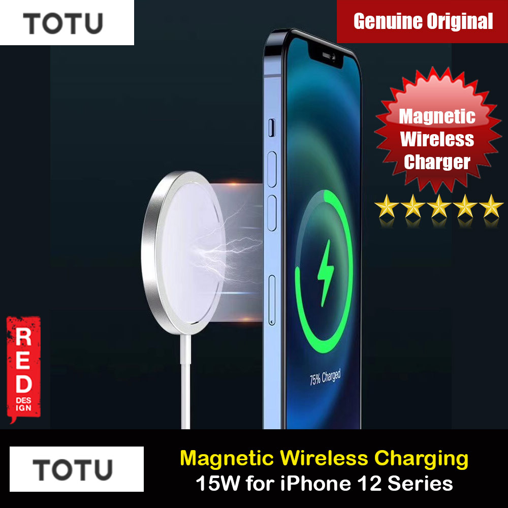 Picture of Apple iPhone 12 mini 5.4 Case | Totu 15W Magnetic Magsafe Fast Portable Wireless Charger 15W For Iphone 12 iPhone 12 Pro Max Series Charger Wireless Charger Even with Phone Case