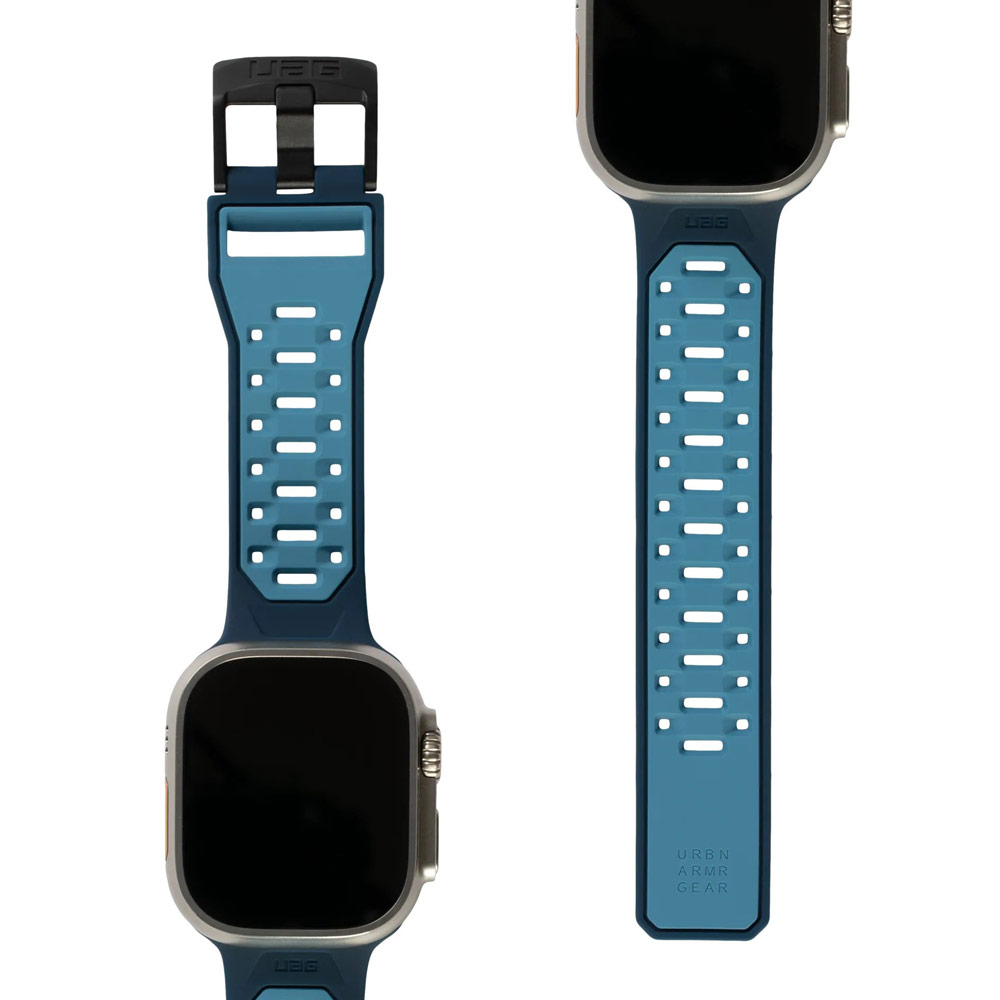 Picture of Apple Watch 42mm  | UAG Civilian Silicone Strap for Apple Watch 42mm 44mm 45mm 49mm Ultra Series 4 5 6 7 8 SE SE 2 (Mallard)
