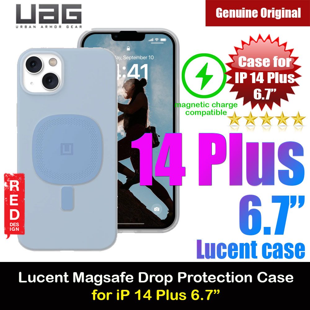 Picture of Apple iPhone 14 Plus 6.7 Case | UAG U Series Lucent 2.0 Lightweight Drop Protection Case with Magsafe Compatible for iPhone 14 Plus 6.7 (Cerulean Blue)