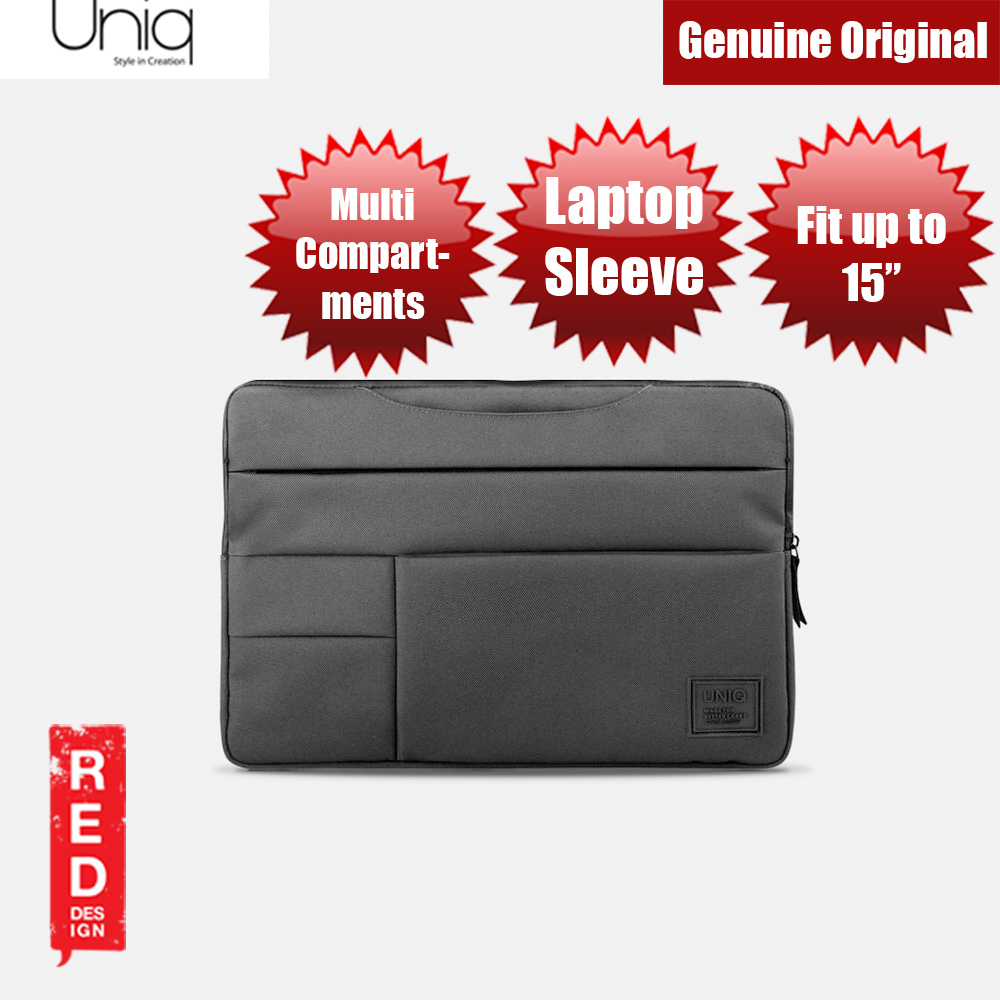 Picture of Uniq Cavalier Laptop Sleeve with Multi compartment fit up to 15 inches (Black)