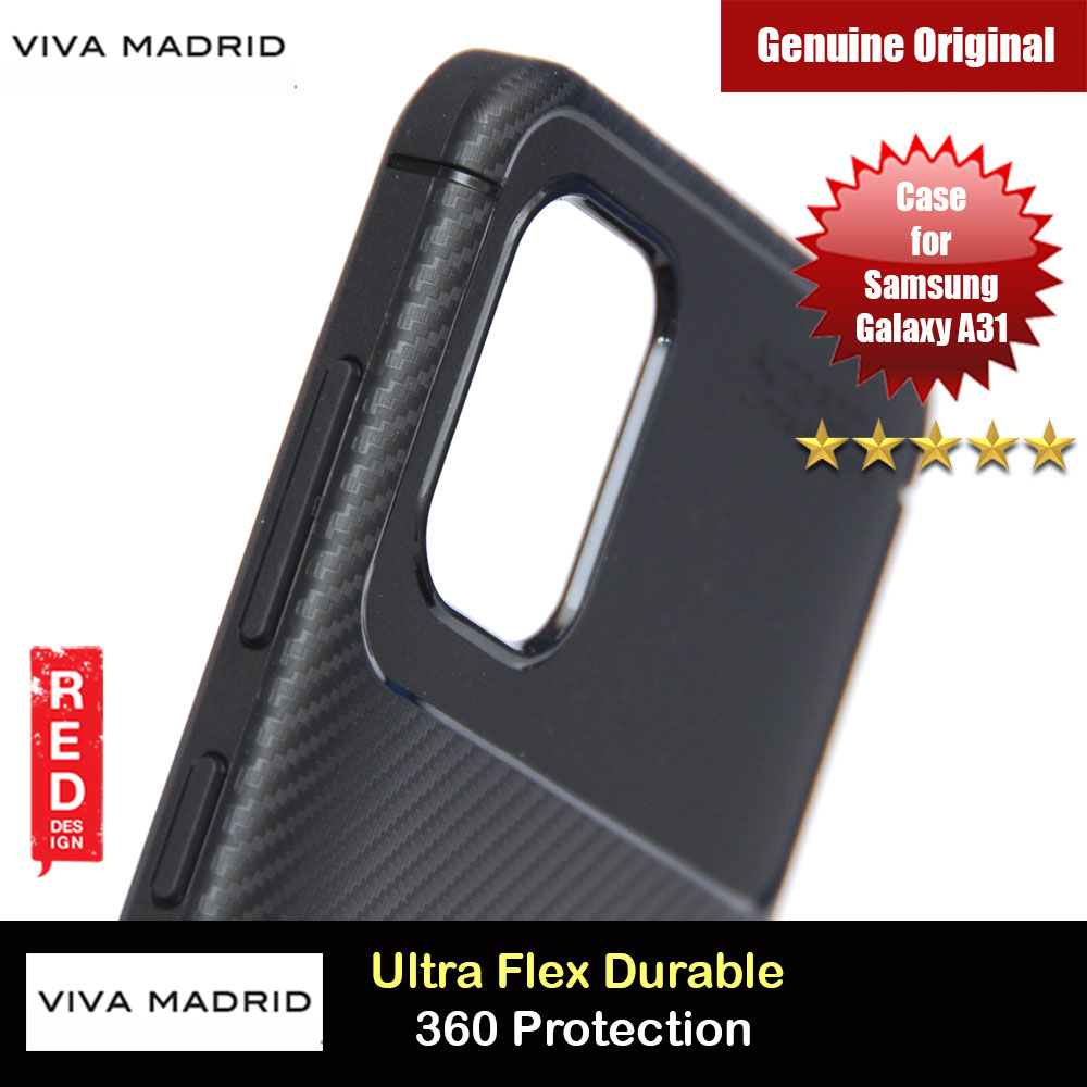 Picture of Samsung Galaxy A31 Case | Viva Madrid Vanguard Drop ShockProof High Quality Soft Protection Case for Samsung Galaxy A31 (Black)