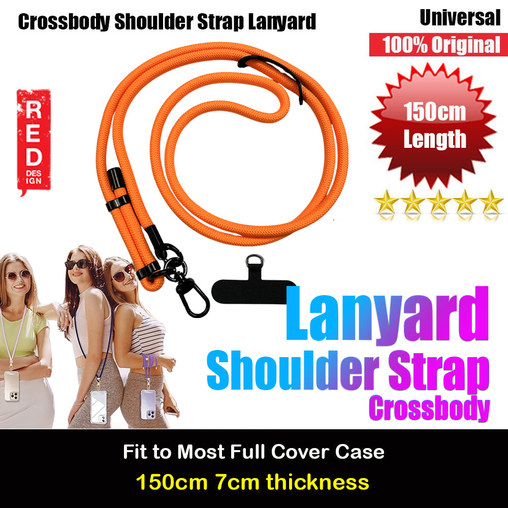 Picture of Red Design Selected Shoulder Lanyard Strap Crossbody Nylon Strap 150cm (Orange) Red Design- Red Design Cases, Red Design Covers, iPad Cases and a wide selection of Red Design Accessories in Malaysia, Sabah, Sarawak and Singapore 