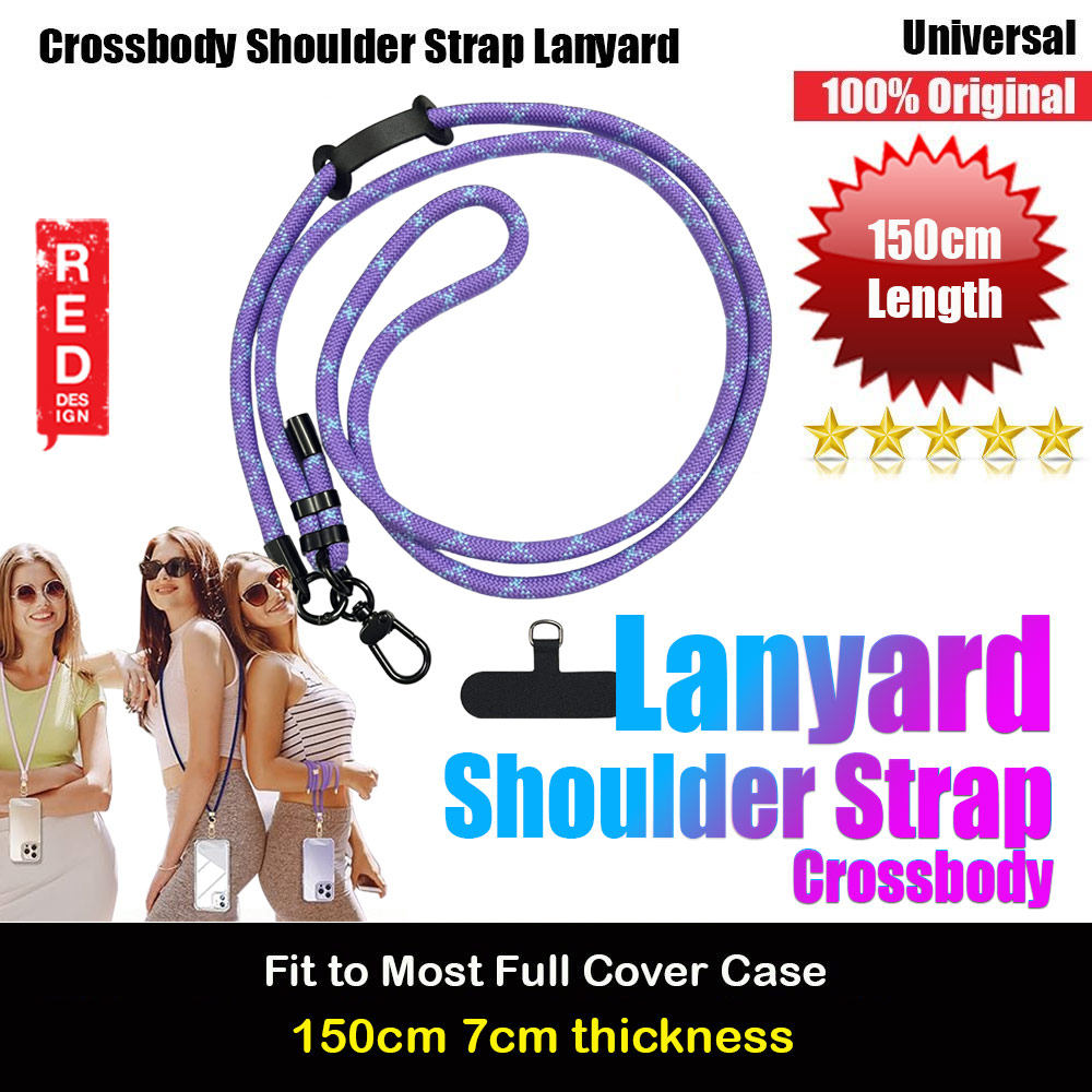 Picture of Red Design Selected Shoulder Lanyard Strap Crossbody Nylon Strap 150cm (Purple Blue) Red Design- Red Design Cases, Red Design Covers, iPad Cases and a wide selection of Red Design Accessories in Malaysia, Sabah, Sarawak and Singapore 
