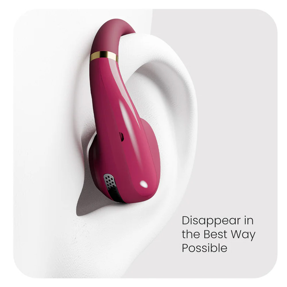 Picture of HiFuture VibeMate Premium Bluetooth 5.4 Comfort Open Ear Headphones Waterproof with ENC Noise Cancellation (Latte)