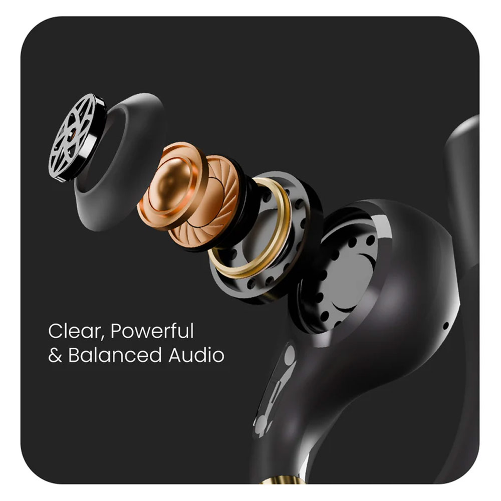 Picture of HiFuture VibeMate Premium Bluetooth 5.4 Comfort Open Ear Headphones Waterproof with ENC Noise Cancellation (Latte)