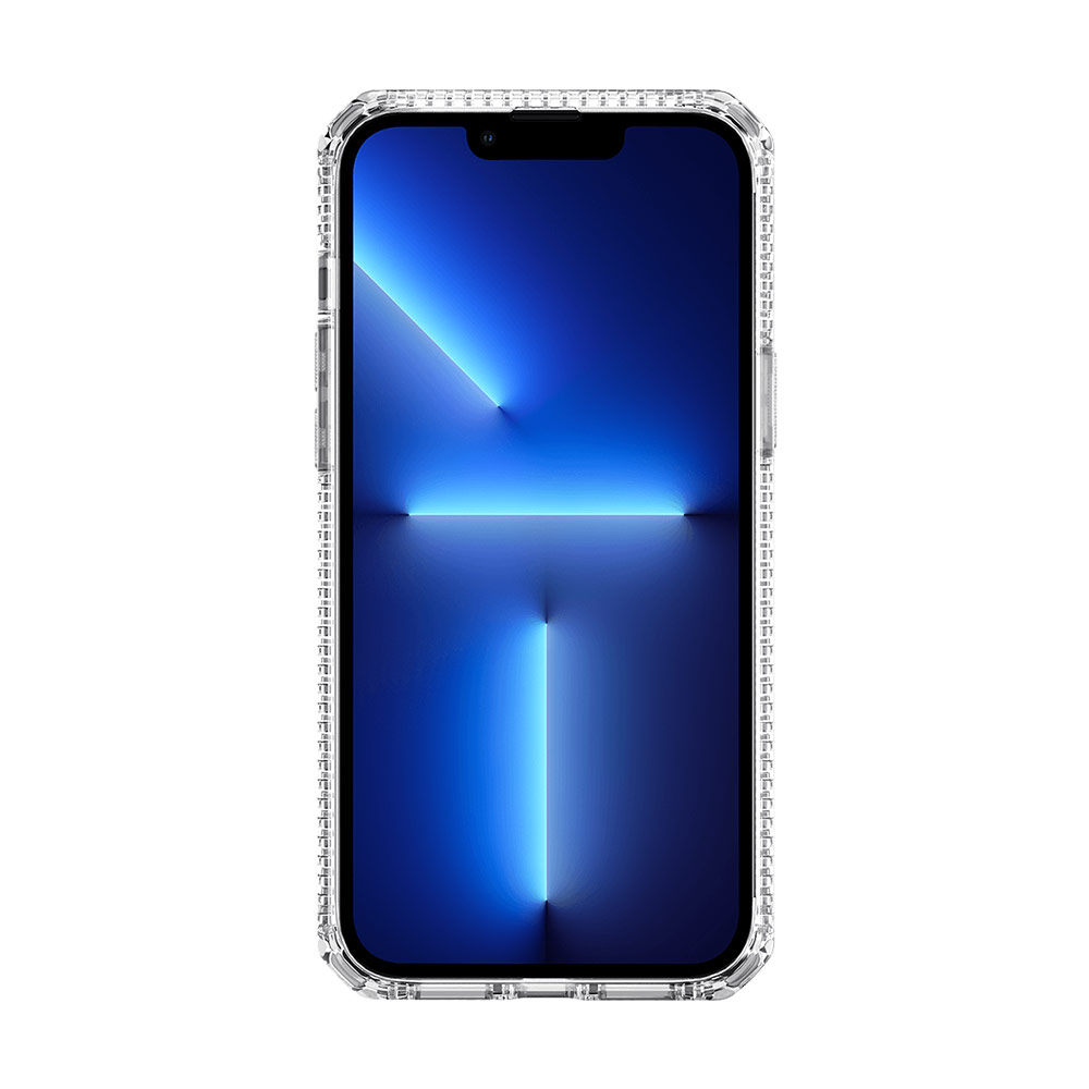 Picture of Apple iPhone 13 Pro Max 6.7 Case | ITSKINS SPECTRUM CLEAR ANTIMICROBIAL Certified Antishock Protection Case for iPhone 13 Pro Max (Clear Transparent)
