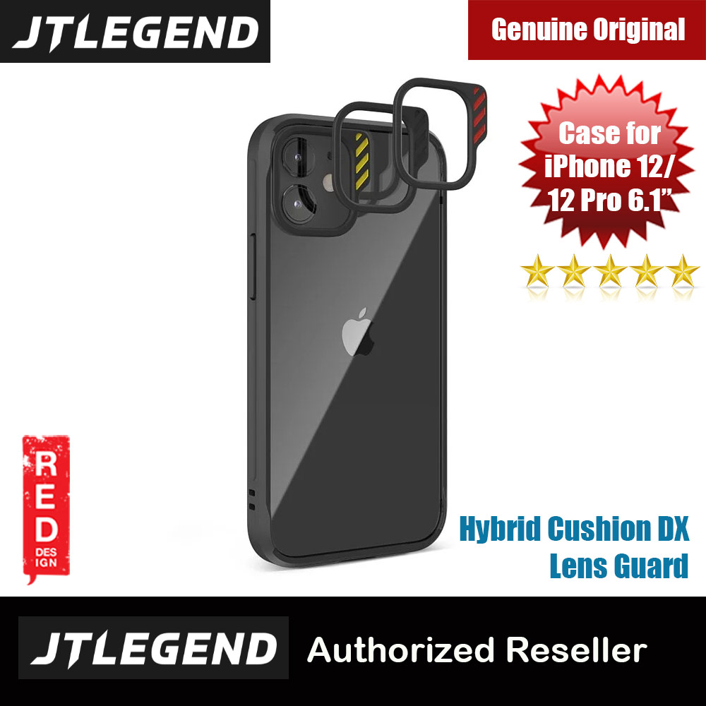 Picture of JTLEGEND Hybrid Cushion DX Drop Protection Case with Camera Lens Protection Raised Bezel Sound Enhancement Design Case for iPhone 12 iPhone 12 Pro 6.1 (Black) Apple iPhone 12 6.1- Apple iPhone 12 6.1 Cases, Apple iPhone 12 6.1 Covers, iPad Cases and a wide selection of Apple iPhone 12 6.1 Accessories in Malaysia, Sabah, Sarawak and Singapore 