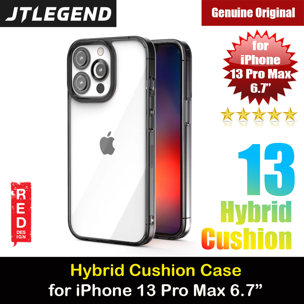 Picture of JTLEGEND Hybrid Cushion Drop Protection Case with Camera Lens Protection Raised Design Case for iPhone 13 Pro Max 6.7 (Crystal Black) Apple iPhone 13 Pro Max 6.7- Apple iPhone 13 Pro Max 6.7 Cases, Apple iPhone 13 Pro Max 6.7 Covers, iPad Cases and a wide selection of Apple iPhone 13 Pro Max 6.7 Accessories in Malaysia, Sabah, Sarawak and Singapore 