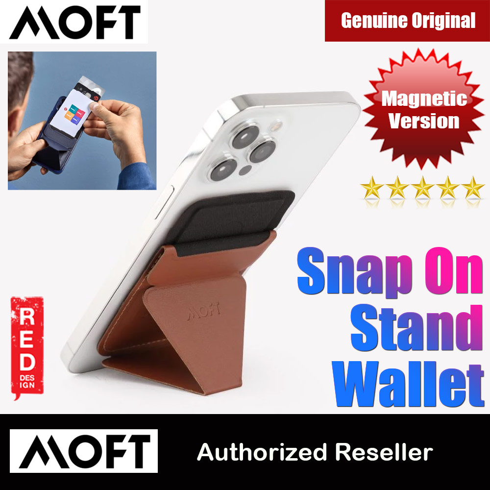 Picture of MOFT Snap on Phone Stand and Wallet for iPhone 13 iPhone 12 Pro Max Card Holder Phone Stand (Sierra Brown) Apple MacBook Air 13\" 2020- Apple MacBook Air 13\" 2020 Cases, Apple MacBook Air 13\" 2020 Covers, iPad Cases and a wide selection of Apple MacBook Air 13\" 2020 Accessories in Malaysia, Sabah, Sarawak and Singapore 