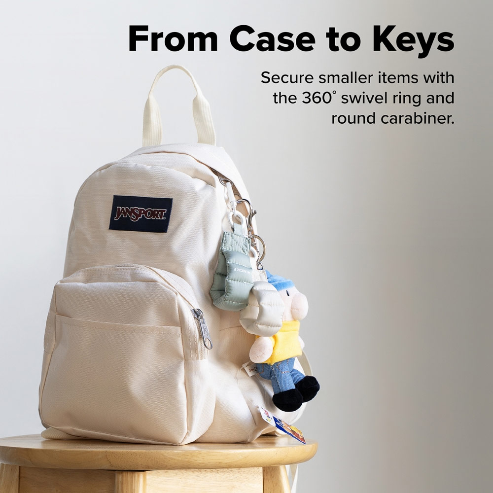 Picture of Ringke Eye Catching Holder Link & Puffer Finger Strap for Phone case (Snow White)