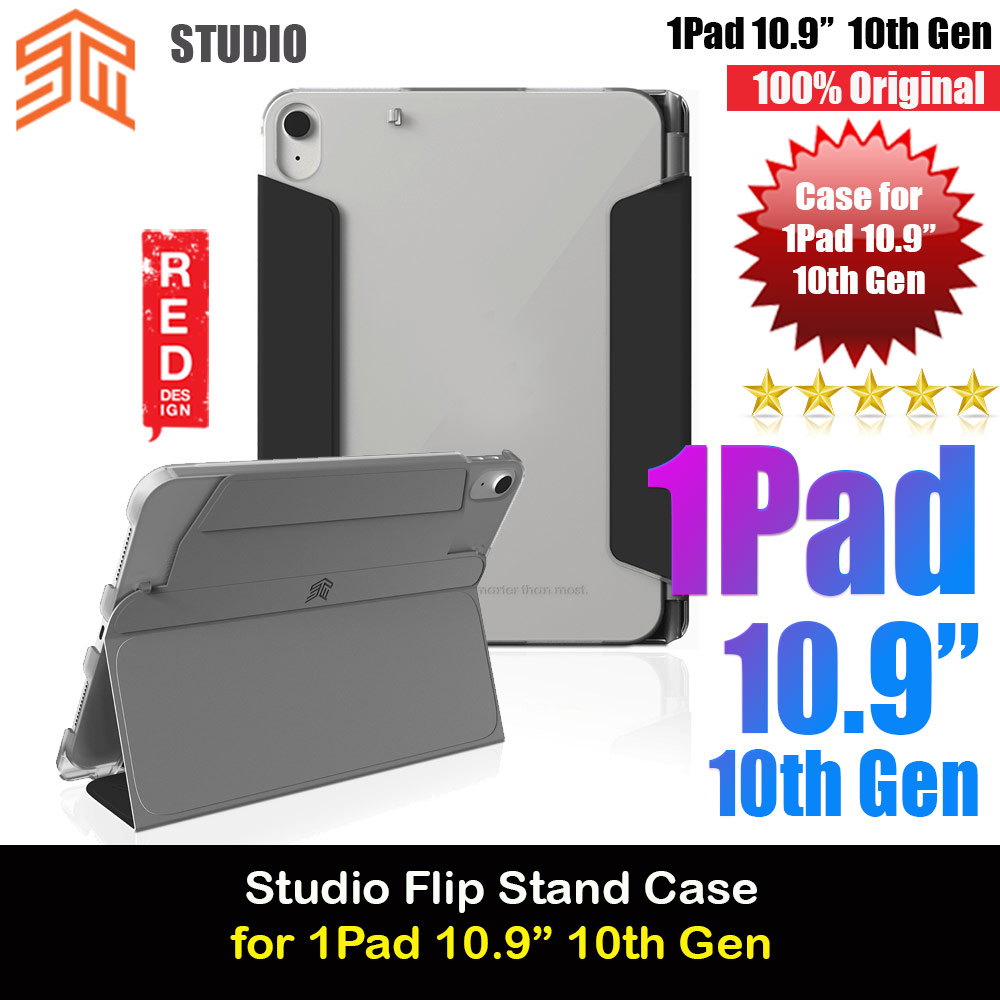 Picture of STM Studio Protection Flip Stand Case for iPad 10.9 10th Gen (Black) Apple iPad 10th Gen 10.9\" 2022- Apple iPad 10th Gen 10.9\" 2022 Cases, Apple iPad 10th Gen 10.9\" 2022 Covers, iPad Cases and a wide selection of Apple iPad 10th Gen 10.9\" 2022 Accessories in Malaysia, Sabah, Sarawak and Singapore 